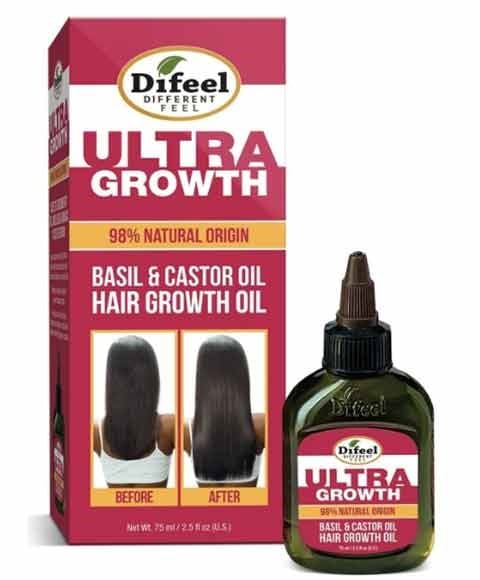 DIFEEL 99 PERCENT NATURAL ULTRA GROWTH BASIL AND CASTOR OI