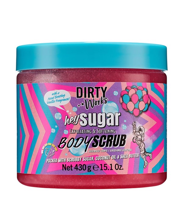 DIRTY WORKS HEY SUGAR EXFOLIATING AND SOFTENING BODY SCRUB