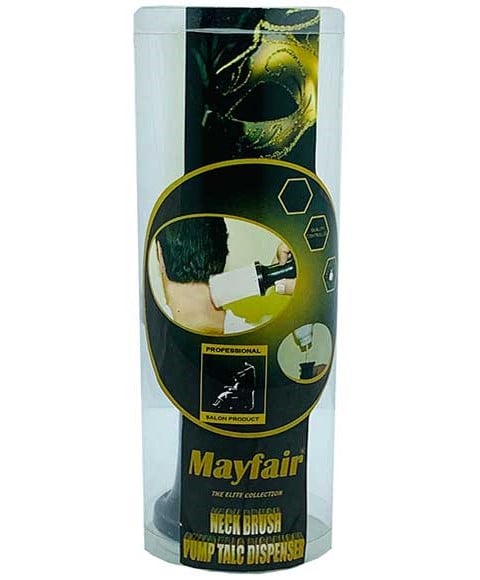MAYFAIR NECK BRUSH PUMP TALC DISPENSER 