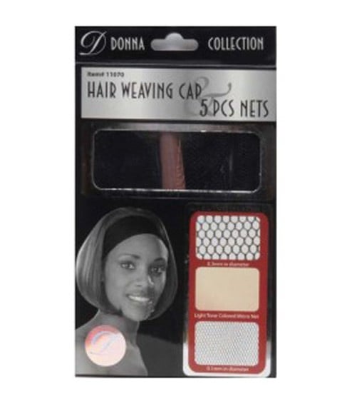 DONNA COLLECTION HAIR WEAVING CAP 5PCS NET 