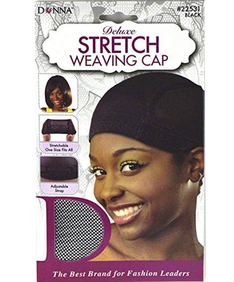 DONNA DELUXE STRETCH WEAVING CAP 22531 BLACK 
