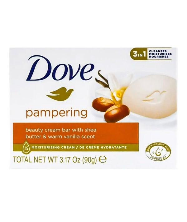 DOVE PAMPERING BEAUTY CREAM 3 IN 1 BAR WITH SHEA BUTTER AN