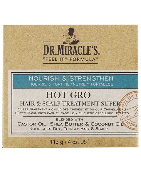 DR. MIRACLES HOT GRO HAIR N SCALP TREATMENT SUPER 