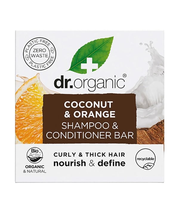 DR ORGANIC COCONUT ORANGE SHAMPOO AND CONDITIONER BAR 