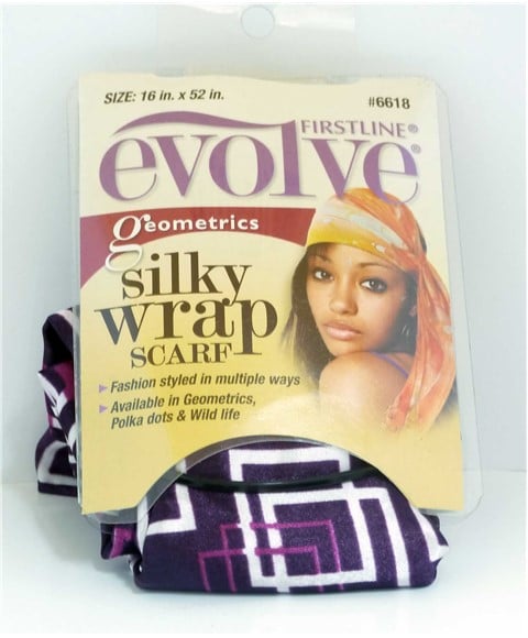 EVOLVE GEOMETRICS SILKY WRAP SCARF 