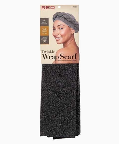 RED BY KISS TWINKLE WRAP SCARF HQ183 SILVER 
