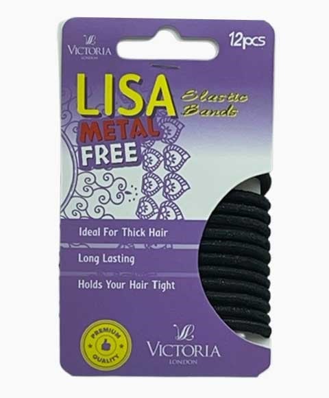 LISA METAL FREE ELASTIC HAIR BANDS WITH SPARKLE 29A1 