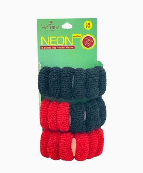 NEON ENDLESS SNAG FREE HAIR ELASTICS 64A3 