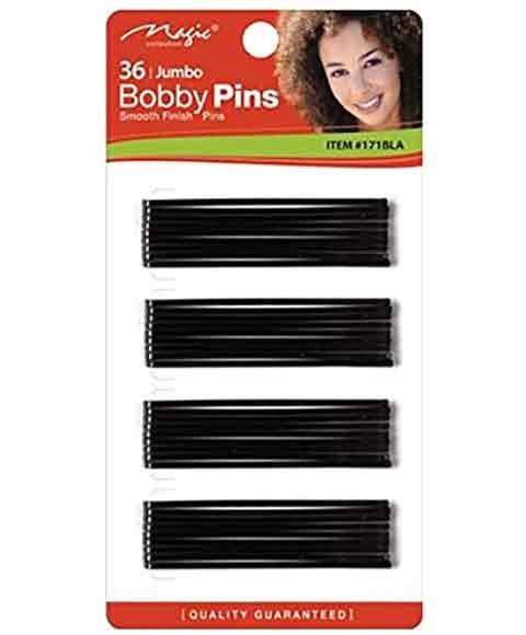 MAGIC COLLECTION BOBBY PINS JUMBO 171BLA 