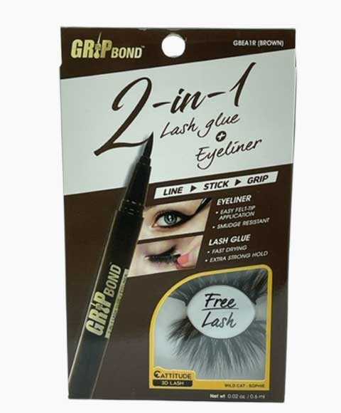 EBIN NEW YORK 2 IN 1 LASH GLUE AND EYELINER 