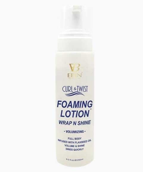 EBIN NEW YORK CURL AND TWIST FOAMING LOTION WRAP AND SHINE