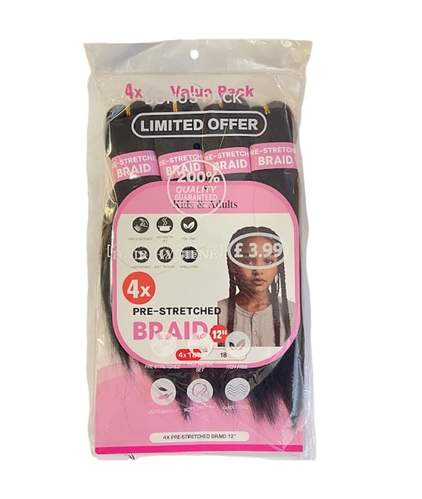KIDS AND ADULTS 4X PRE STRETCHED BRAID 