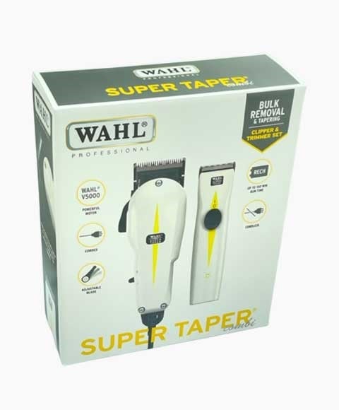 WAHL SUPER TAPER CORDED CLIPPER AND TRIMMER COMBI SET