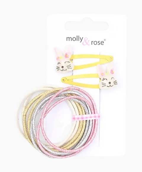ANIMAL SLEEPIES AND ELASTICS SET 