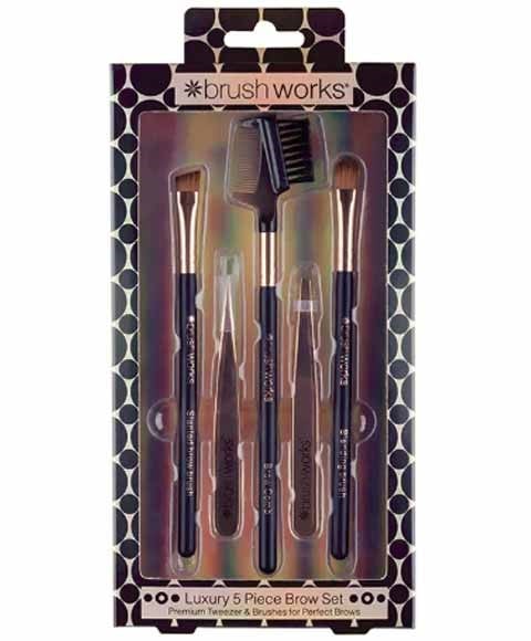 BRUSH WORKS LUXURY 5 PIECE BROW SET 