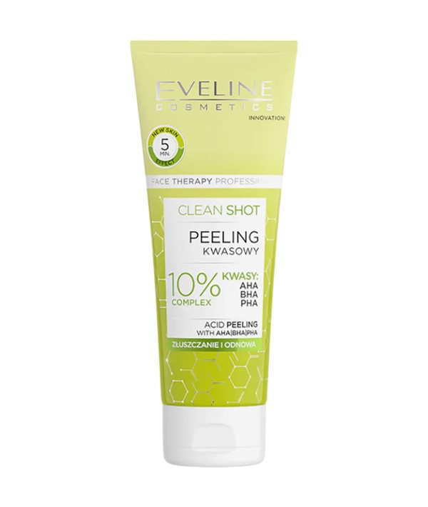 EVELINE CLEAN SHOT FACE ACID PEELING 10 PERCENT ACID COMPL