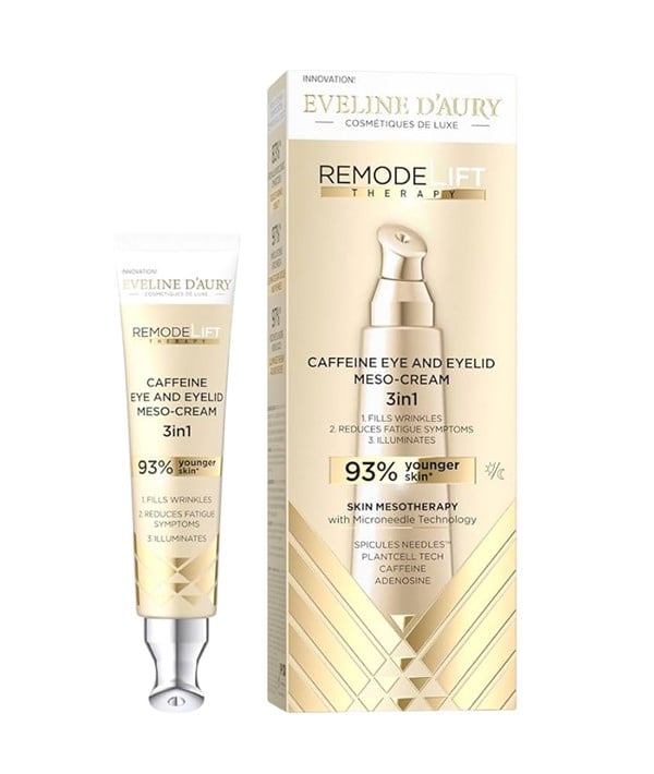 EVELINE DAURY 3IN1 REMODELIFT THERAPY CAFEINE EYE AND EYEL