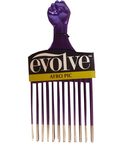 EVOLVE AFRO PIC METALLIC PURPLE 494 