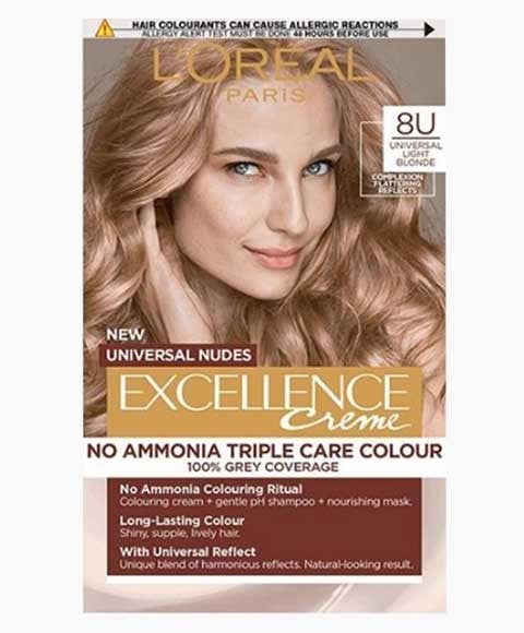 EXCELLENCE CREME NO AMMONIA TRIPLE CARE HAIR COLOUR 8U UNI