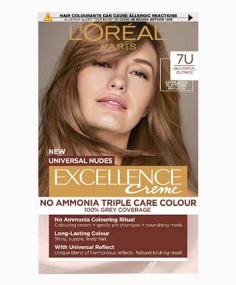 EXCELLENCE CREME NO AMMONIA TRIPLE CARE HAIR COLOUR 7U UNI