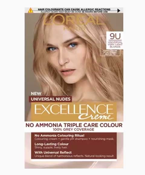 EXCELLENCE CREME NO AMMONIA TRIPLE CARE HAIR COLOUR 9U UNI