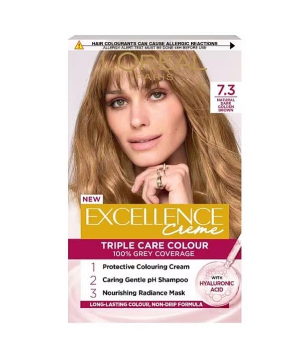 EXCELLENCE CREME TRIPLE CARE COLOUR 7.3 NATURAL DARK GOLDE