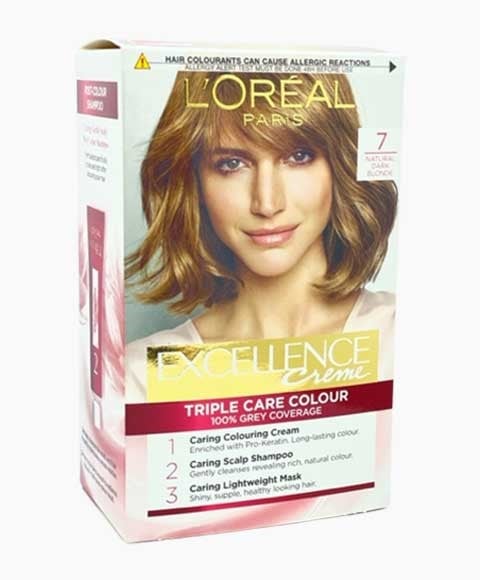 EXCELLENCE CREME TRIPLE CARE COLOUR 7 NATURAL DARK BLONDE