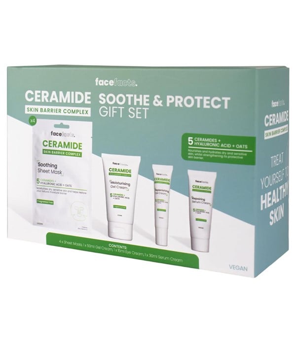 FACE FACTS 5 CERAMIDE SOOTHE AND PROTECT GIFT SET 