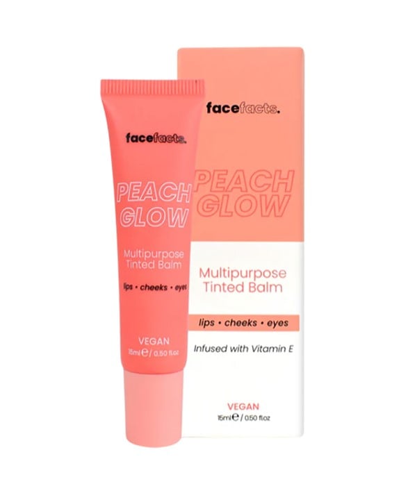 FACE FACTS MULTIPURPOSE TINTED BALM PEACH GLOW 