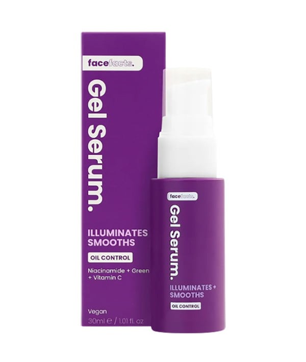 FACE FACTS ILLUMINATES PLUS SMOOTHS OIL CONTROL GEL SERUM