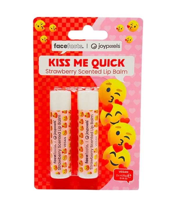 FACE FACTS KISS ME QUICK STRAWBERRY SCENTED LIP BALM 