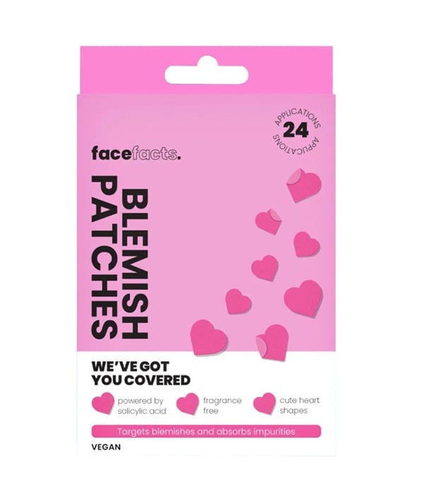 FACE FACTS BLEMISH PATCHES PINK HEARTS 