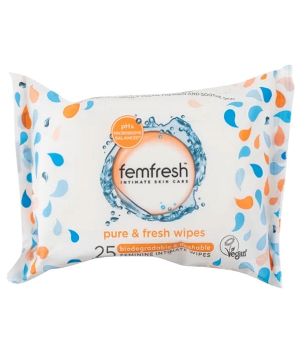 FEMFRESH INTIMATE SKIN CARE PURE AND FRESH WIPES 