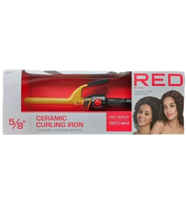 RED BY KISS CERAMIC CURLING IRON CI03NG 