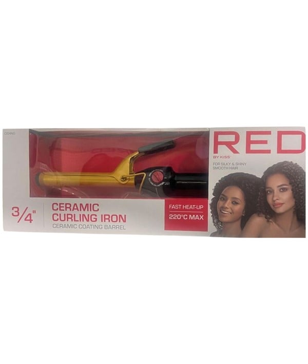 RED BY KISS CERAMIC CURLING IRON CI04NG 