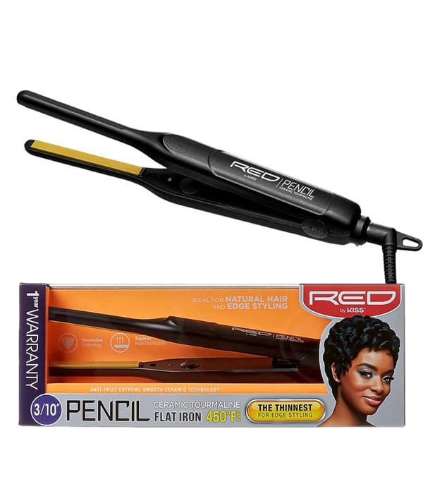 RED BY KISS CERAMIC TOURMALINE PENCIL FLAT IRON 