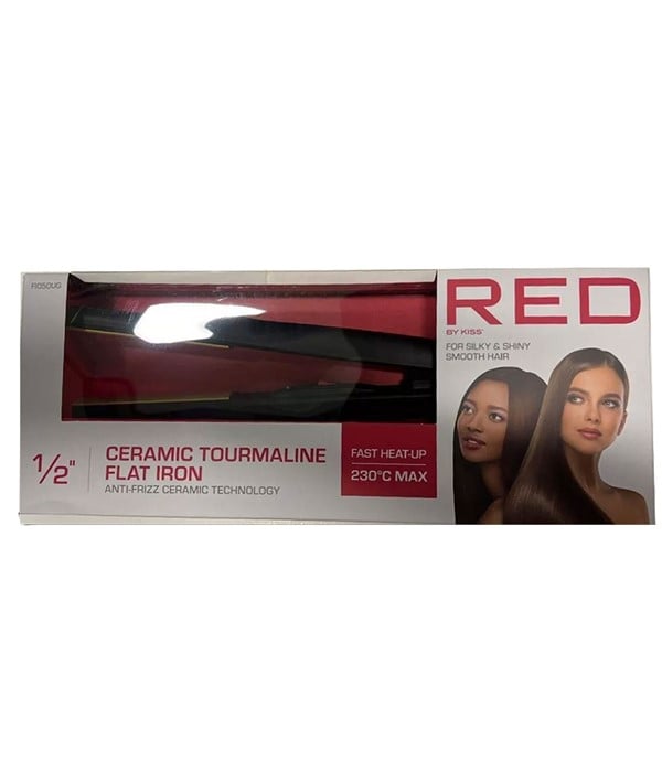 RED BY KISS CERAMIC TOURMALINE FLAT IRON F1050UG 