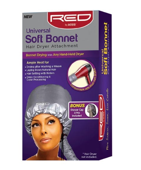 RED BY KISS UNIVERSAL SOFT BONNET HAIR DRYER ATTACHMENT 
