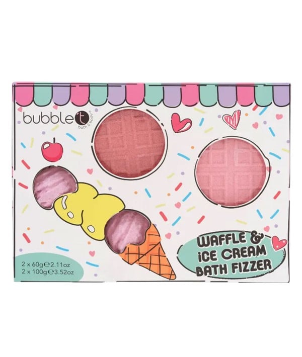 WAFFLE AND ICE CREAM CARTOON BATH FIZZER