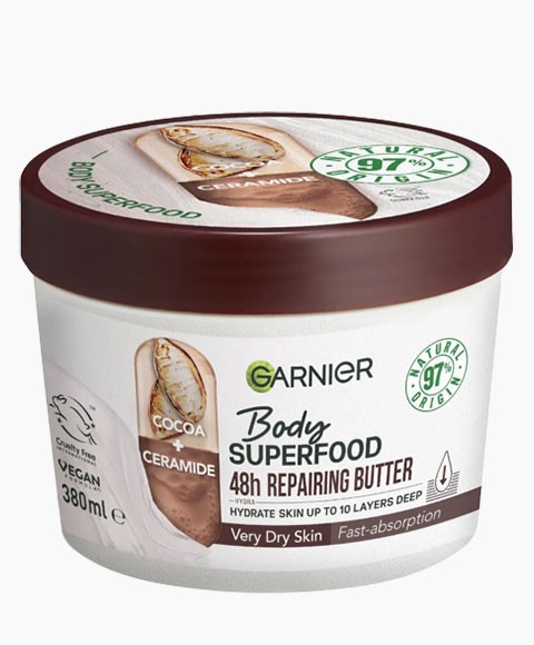 GARNIER BODY SUPERFOOD COCOA PLUS CERAMIDE 48H REPAIRING B