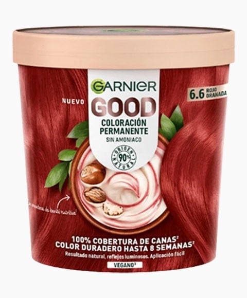GARNIER GOOD PERMANENT HAIR COLOUR 6.6 POMEGRANATE RED 