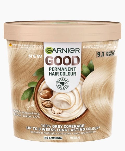 GARNIER GOOD PERMANENT HAIR COLOUR 9.1 VANILLA BLONDE 