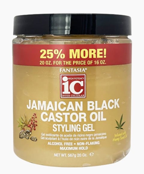 FANTASIA IC JAMAICAN BLACK CASTOR OIL STYLING GEL 