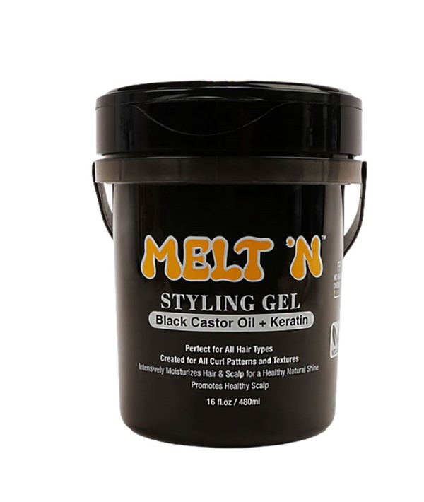 MELT N BLACK CASTOR OIL KERATIN STYLING GEL 