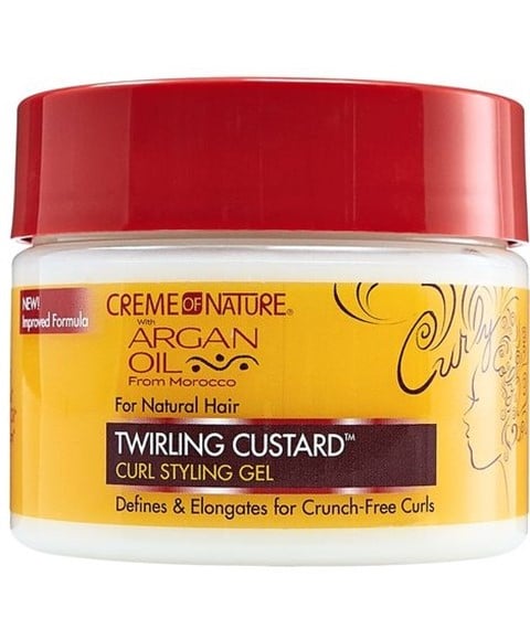 ARGAN OIL TWIRLING CUSTARD CURL STYLING GEL 