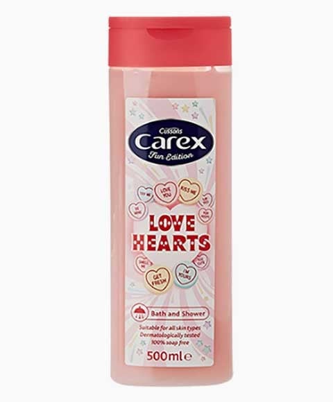 CAREX FUN EDITION LOVE HEARTS SHOWER GEL 