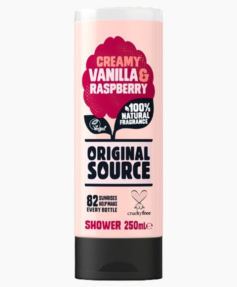 CREAMY VANILLA AND RASPBERRY SHOWER GEL 