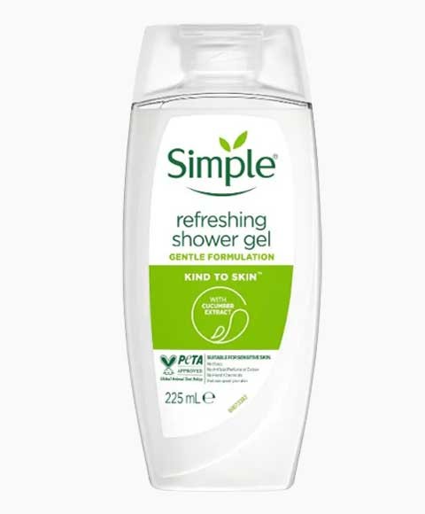 SIMPLE KIND TO SKIN REFRESHING SHOWER GEL WITH CUCUMBER EX