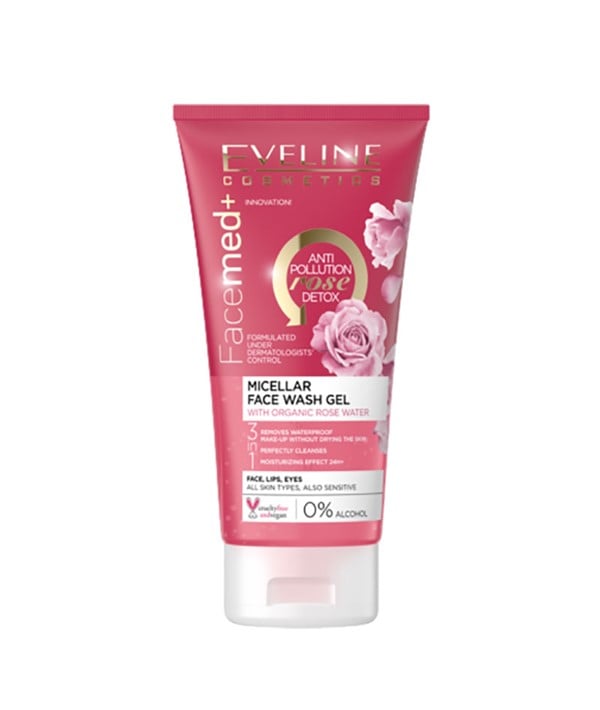 FACEMED MICELLAR FACE WASH GEL WITH ROSE WATER 