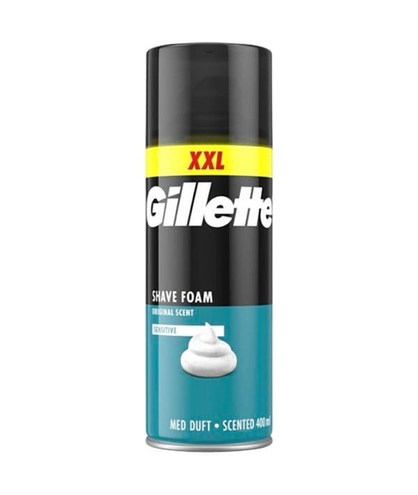 GILLETTE ORIGINAL SCENT SENSITIVE SHAVE FOAM XXL 